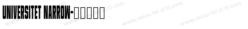 Universitet Narrow字体转换